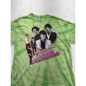 Jonas Brothers T-shirt XL Green Tie Dye 2019 Cotton